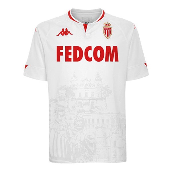 Tailandia Camiseta AS Monaco 3ª Kit 2020 2021 Blanco